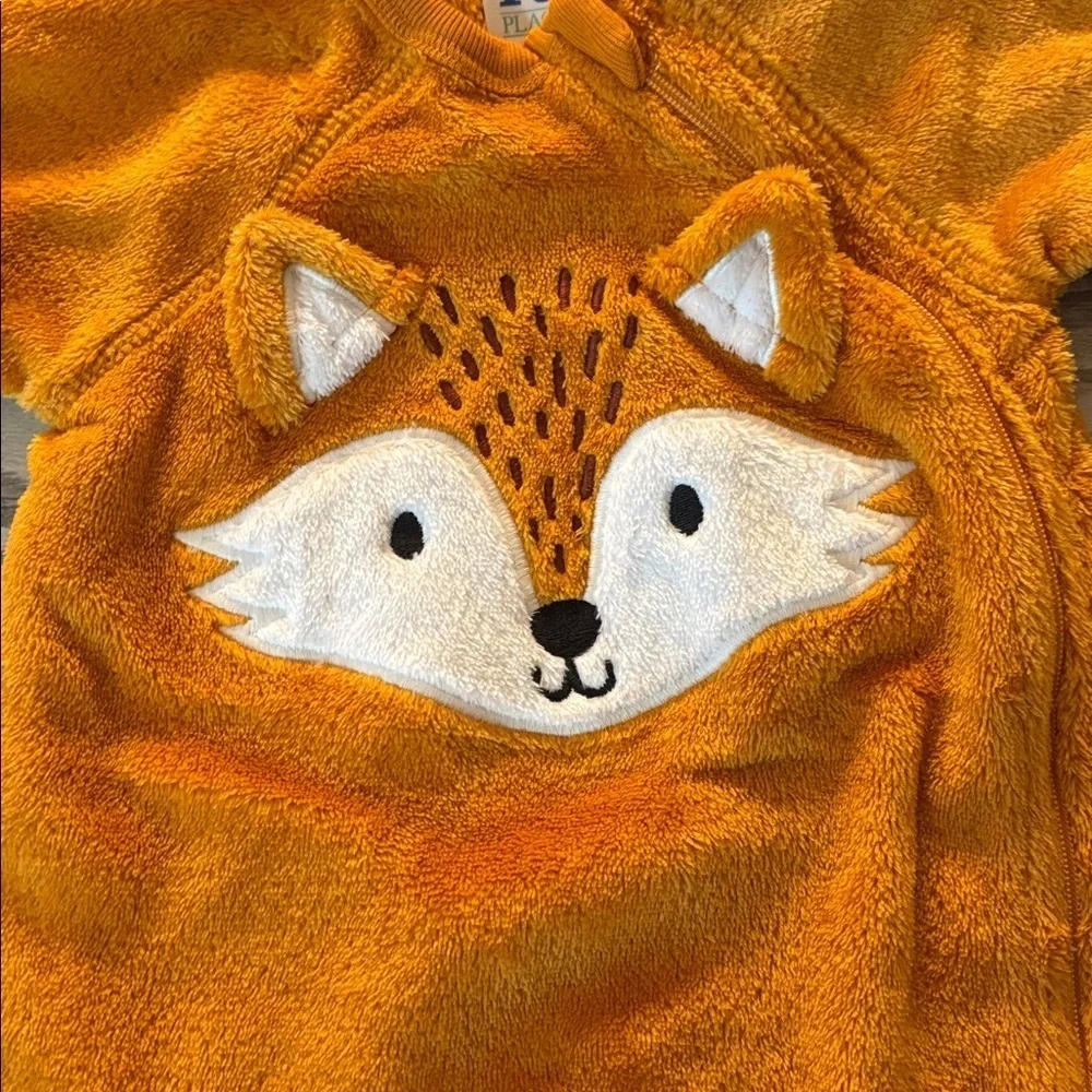 Place Orange Fox Footie One Piece